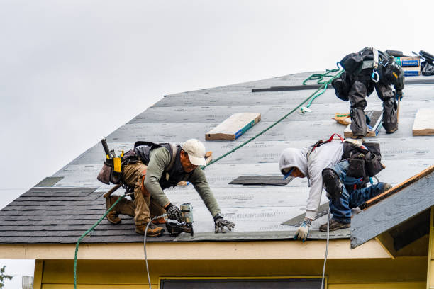 Professional Roofing technician working in White Cottage, OH